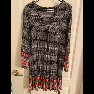 Time and Tru Size M (8/10) Printed Dress